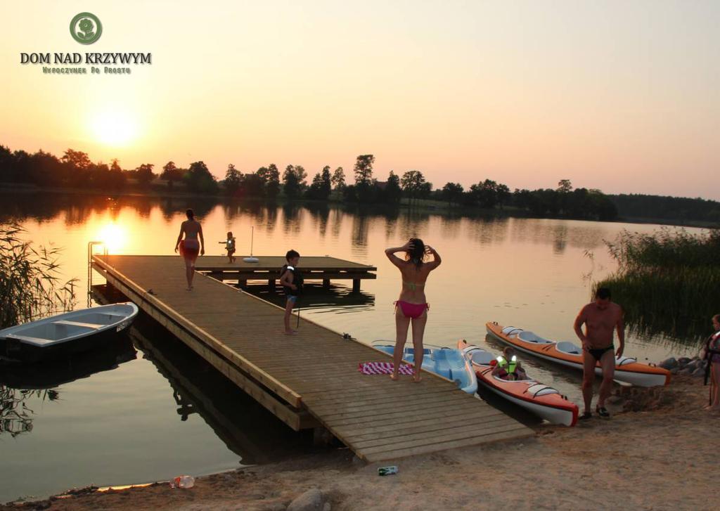 Dom Nad Krzywym - Prywatna Plaza, 2 Boiska, Sauna, Plac Zabaw Krzywe  Екстер'єр фото